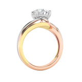 2CTW Round Shaped Lab Grown Diamond (F/VS) Solitaire Engagement Ring in 14K Gold