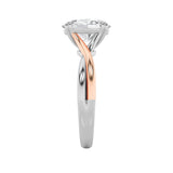 2CTW Oval Shaped Lab Grown Diamond (F/VS) Solitaire Engagement Ring in 14K Gold