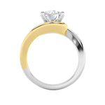 2CTW Round Shaped Lab Grown Diamond (F/VS) Solitaire Engagement Ring in 14K Gold