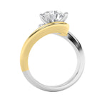 2CTW Round Shaped Lab Grown Diamond (F/VS) Solitaire Engagement Ring in 14K Gold