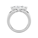 2CTW Marquise Shaped Lab Grown Diamond (F/VS) East West Solitaire Ring in 14K Gold