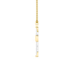 3CTW Round Shaped Lab Grown Diamond (F/VS) Cross Pendant in 14K Gold