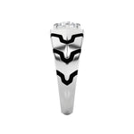 1.5CTW Round Shaped Lab Grown Diamond (F/VS) Mens Ring in 14K White Gold