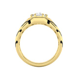1.5CTW Round Shaped Lab Grown Diamond (F/VS) Mens Ring in 14K Gold