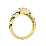 1.5CTW Round Shaped Lab Grown Diamond (F/VS) Mens Ring in 14K Gold