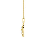 1CTW Oval Shaped Lab Grown Diamond (F/VS) Pendant in 14K Gold