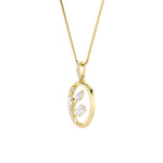 1CTW Oval Shaped Lab Grown Diamond (F/VS) Pendant in 14K Gold