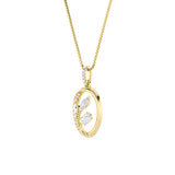 1CTW Oval Shaped Lab Grown Diamond (F/VS) Pendant in 14K Gold