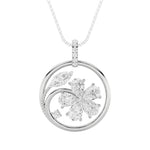 2CTW Marquise Shaped Lab Grown Diamond (F/VS) Pendant in 14K Gold