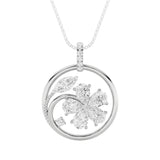 2CTW Marquise Shaped Lab Grown Diamond (F/VS) Pendant in 14K Gold