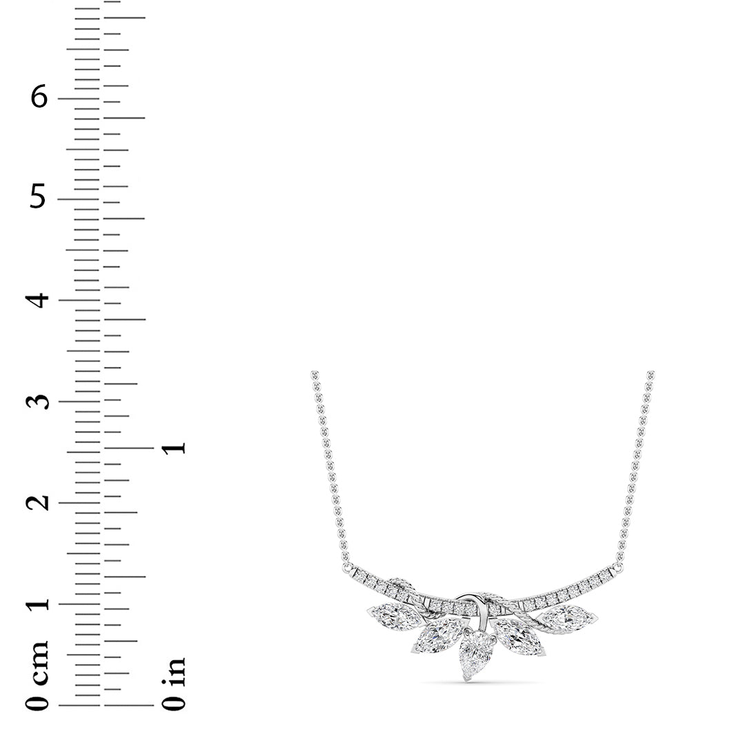1.5CTW Pear Shaped Lab Grown Diamond (F/VS) Necklace in 14K Gold