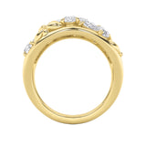2.5CTW Pear Shaped Lab Grown Diamond (G/VS) Fashion Ring in 14K Gold