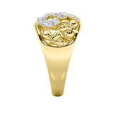 2.5CTW Pear Shaped Lab Grown Diamond (G/VS) Fashion Ring in 14K Gold