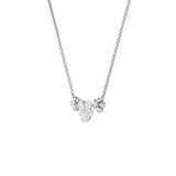 2CTW Pear Shaped Lab Grown Diamond (F/VS) Fancy Flower Necklace in 14K Gold