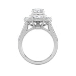 3.75CTW Oval Shaped Lab Grown Diamond (G/VS)  Ring in 14K Gold