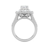 3.75CTW Oval Shaped Lab Grown Diamond (G/VS)  Ring in 14K Gold