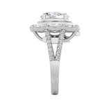3.75CTW Oval Shaped Lab Grown Diamond (G/VS)  Ring in 14K Gold