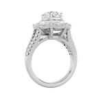 3.75CTW Oval Shaped Lab Grown Diamond (G/VS)  Ring in 14K Gold