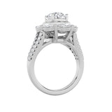 3.75CTW Oval Shaped Lab Grown Diamond (G/VS)  Ring in 14K Gold