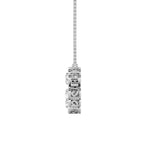 1CTW Round Shaped Lab Grown Diamond (F/VS) Heart Shaped Necklace in 14K Gold