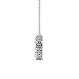 1CTW Round Shaped Lab Grown Diamond (F/VS) Heart Shaped Necklace in 14K Gold