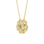 1CTW Round Shaped Lab Grown Diamond (F/VS) Heart Shaped Necklace in 14K Gold