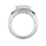 2CTW Oval Shaped Lab Grown Diamond (F/VS) Fancy Solitaire Ring in 14K Gold