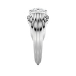 2CTW Oval Shaped Lab Grown Diamond (F/VS) Fancy Solitaire Ring in 14K Gold