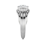 2CTW Oval Shaped Lab Grown Diamond (F/VS) Fancy Solitaire Ring in 14K Gold