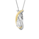 1.5CTW Pear Shaped Lab Grown Diamond (F/VS) Fancy Pendant in 14K Gold