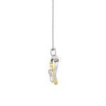 1CTW Oval Shaped Lab Grown Diamond (F/VS) Heart Shaped Pendant in 14K Gold