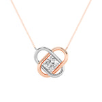 1CTW Round Shaped Lab Grown Diamond (F/VS)  Necklace in 14K Gold