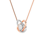 1CTW Round Shaped Lab Grown Diamond (F/VS)  Necklace in 14K Gold