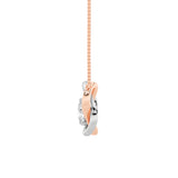 1CTW Round Shaped Lab Grown Diamond (F/VS)  Necklace in 14K Gold