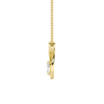 1CTW Oval Shaped Lab Grown Diamond (G/VS) Fancy Solitaire Pendant in 14K Gold