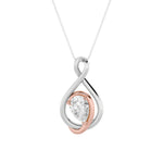 1.5CTW Pear Shaped Lab Grown Diamond (F/VVS) Fancy Solitaire Pendant in 14K Gold