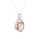 1.5CTW Pear Shaped Lab Grown Diamond (F/VVS) Fancy Solitaire Pendant in 14K Gold