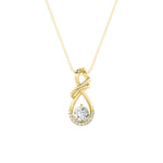 1CTW Round Shaped Lab Grown Diamond (F/VS) Solitaire Pendant in 14K Gold