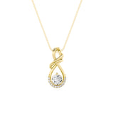 1CTW Round Shaped Lab Grown Diamond (F/VS) Solitaire Pendant in 14K Gold