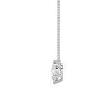 2CTW Round Shaped Lab Grown Diamond (F/VS) Three Stone Necklace in 14K Gold