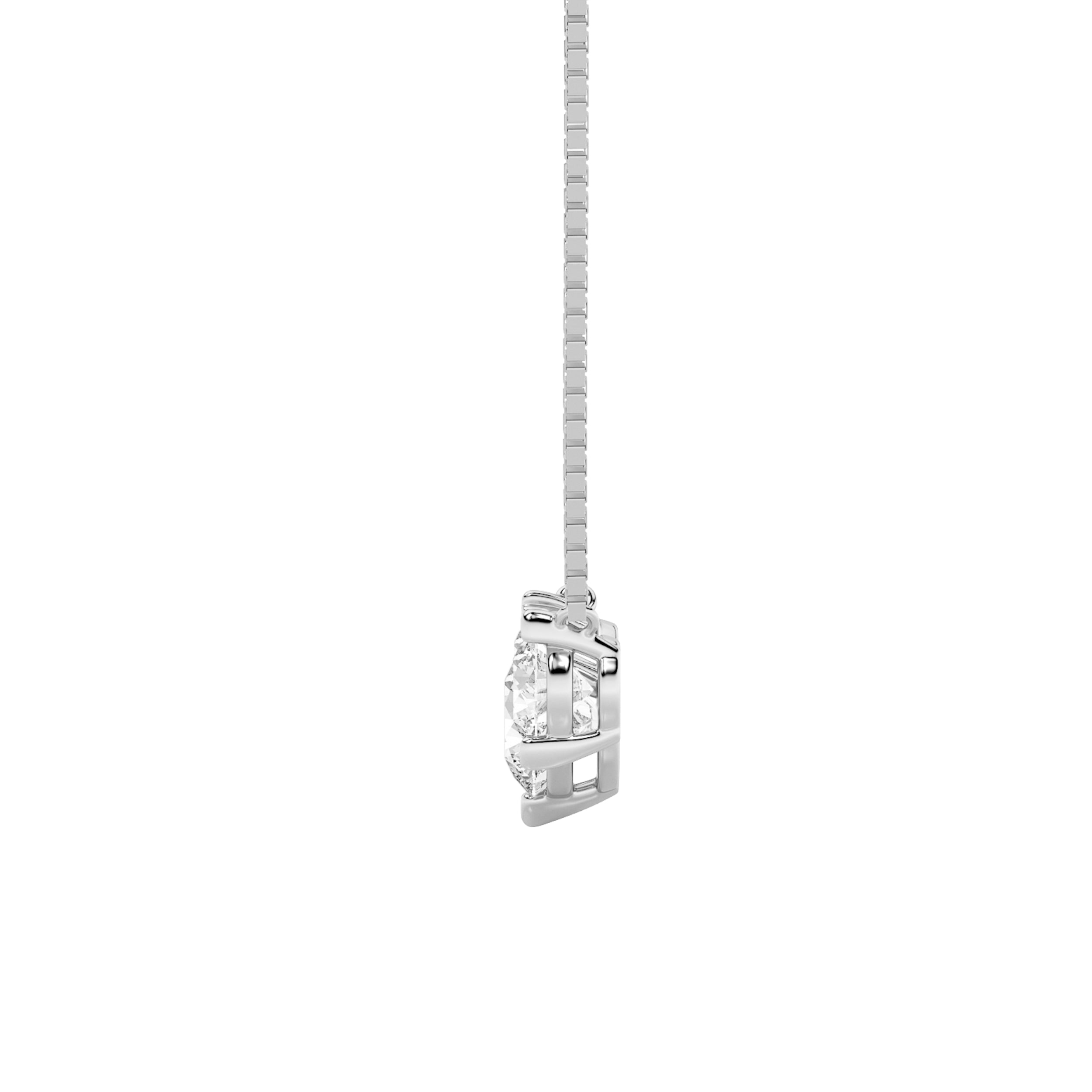 2CTW Round Shaped Lab Grown Diamond (F/VS) Three Stone Necklace in 14K Gold