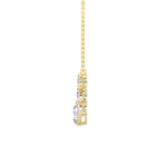 4.5CTW Round Shaped Lab Grown Diamond (F/VS) Seven Stone Necklace in 14K Gold