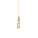 4.5CTW Round Shaped Lab Grown Diamond (F/VS) Seven Stone Necklace in 14K Gold