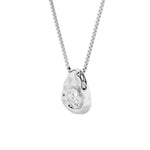 1CTW Oval Shaped Lab Grown Diamond (F/VVS) Organic Design Solitaire Pendant in 14K Gold