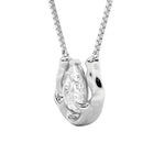1CTW Pear Shaped Lab Grown Diamond (F/VS)  Necklace in 14K Gold