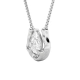 1CTW Pear Shaped Lab Grown Diamond (F/VS)  Necklace in 14K Gold