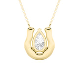 1CTW Pear Shaped Lab Grown Diamond (F/VS)  Necklace in 14K Gold