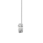 2CTW Pear Shaped Lab Grown Diamond (F/VS) Heart Shaped Necklace in 14K Gold