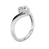 1CTW Heart Shaped Lab Grown Diamond (F/VS) Heart Shaped Ring in 14K Gold