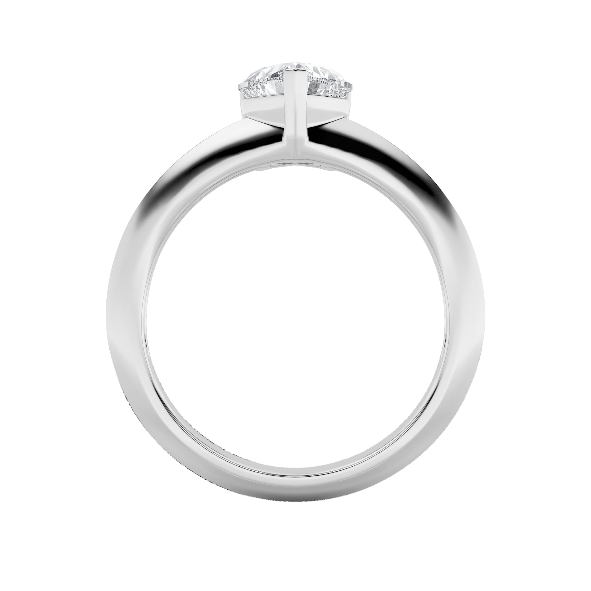 1CTW Heart Shaped Lab Grown Diamond (F/VS) Heart Shaped Ring in 14K Gold